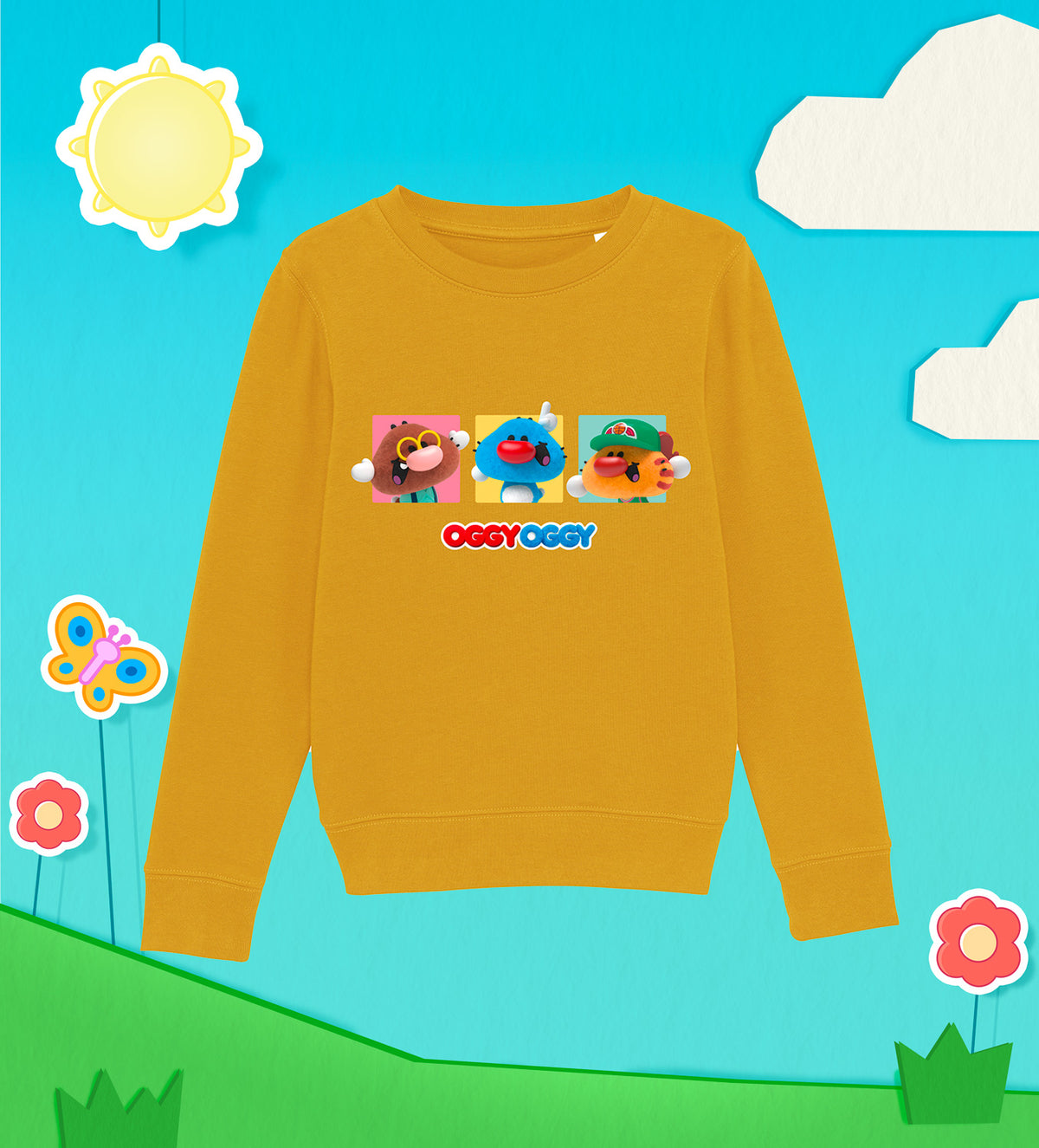 OGGY OGGY et ses amis Sweat-Shirt Coton Enfant