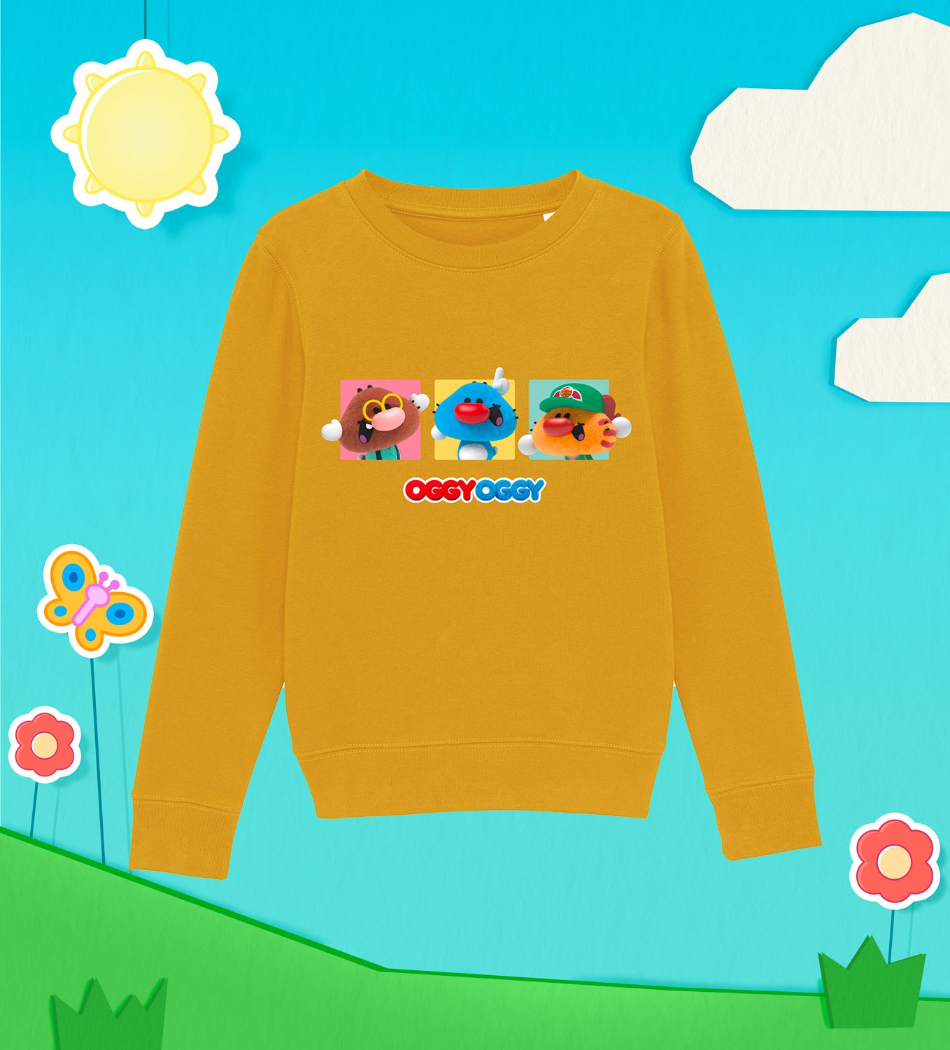 OGGY OGGY et ses amis Sweat-Shirt Coton Enfant