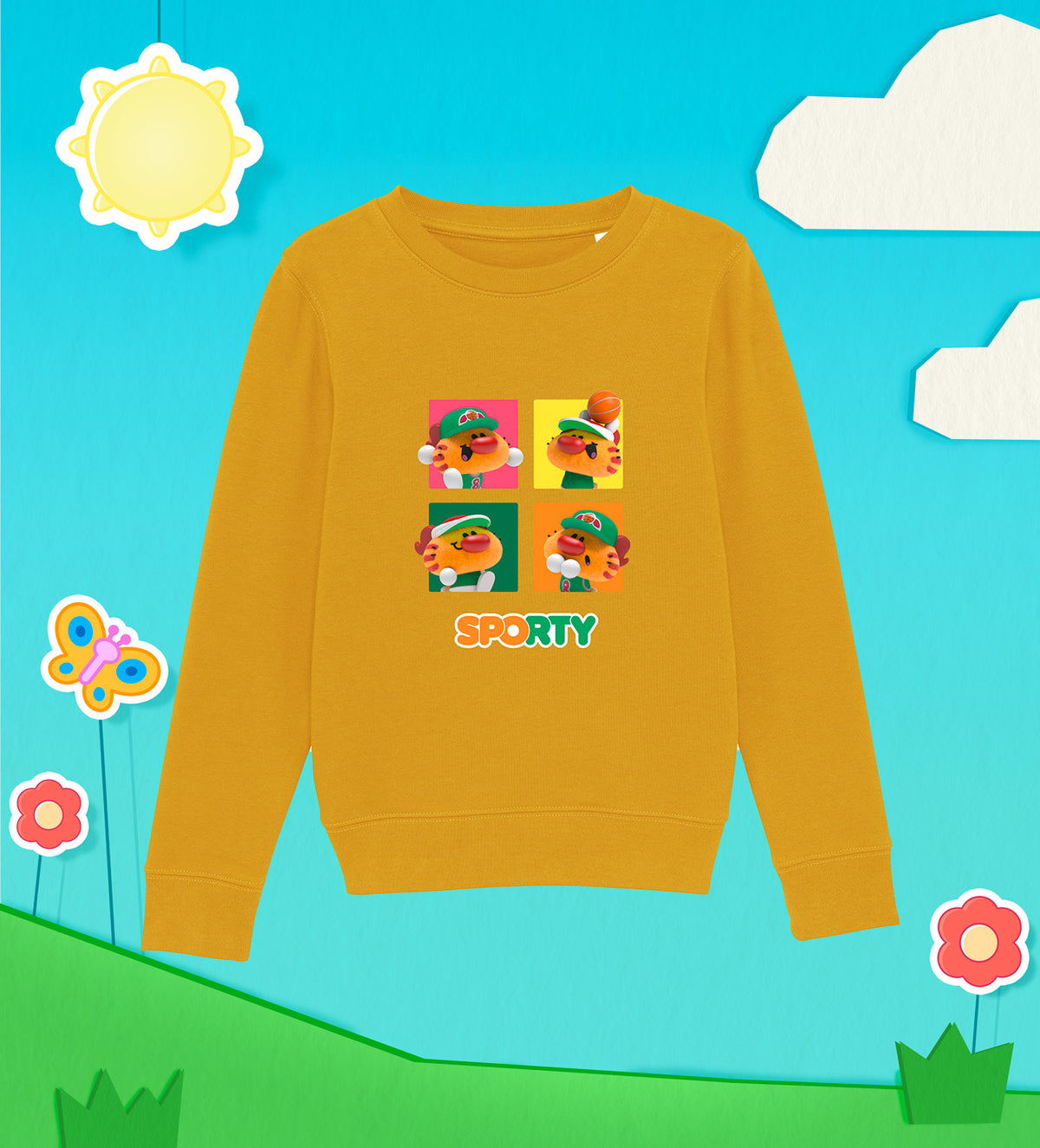 SPORTY prend la pose Sweat-Shirt Coton Enfant