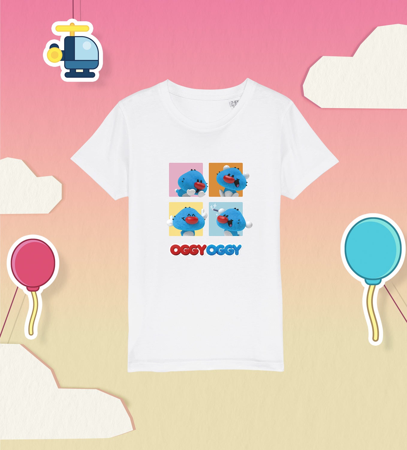 OGGY OGGY prend la pose T-shirt Coton Enfant