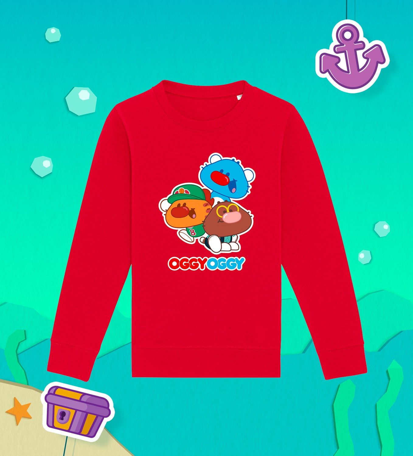 OGGY OGGY, SPORTY and MALLOW Kids Cotton Sweatshirt