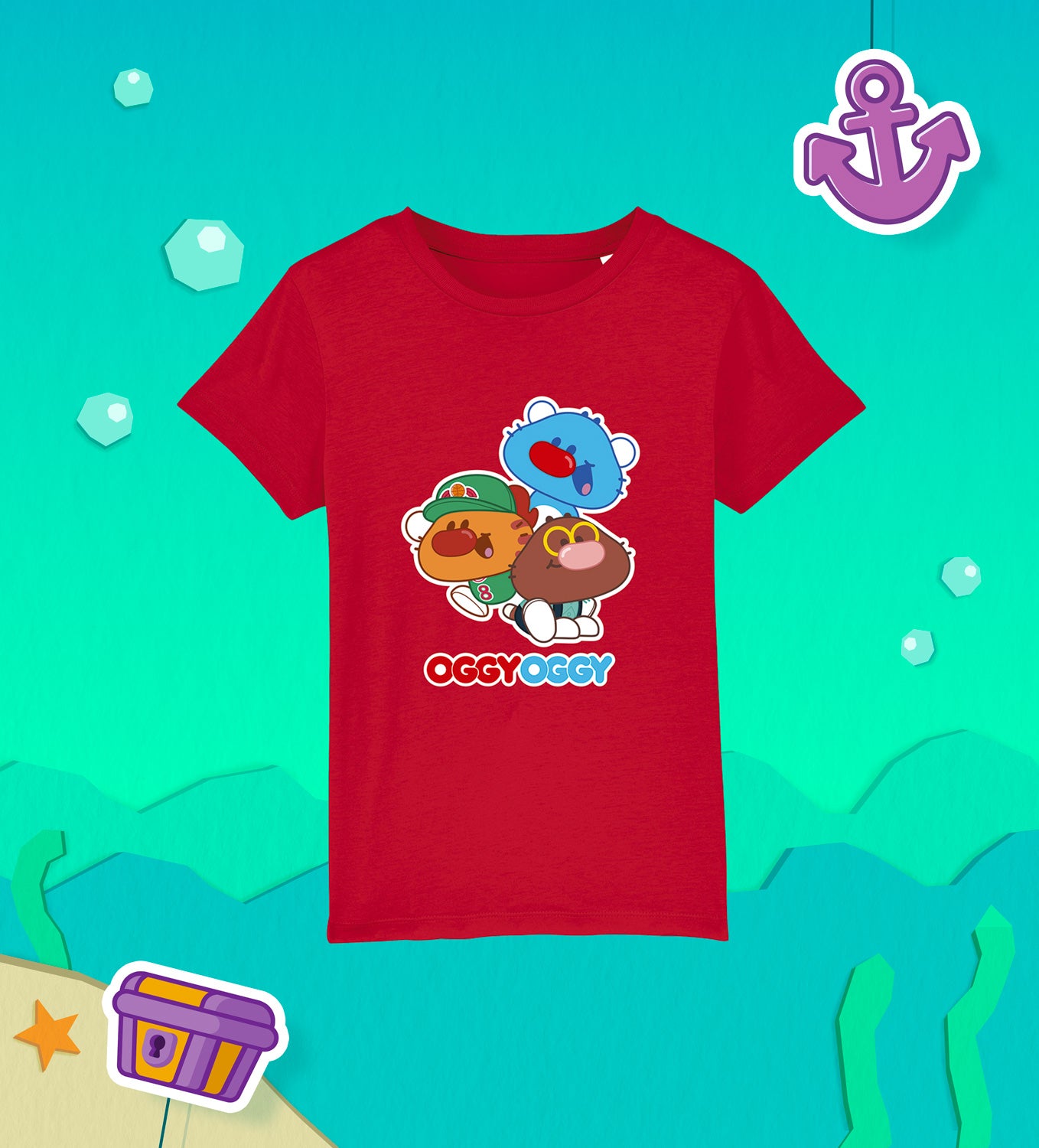 OGGY OGGY, SPORTY AND MALLOW Cotton T-Shirt Child