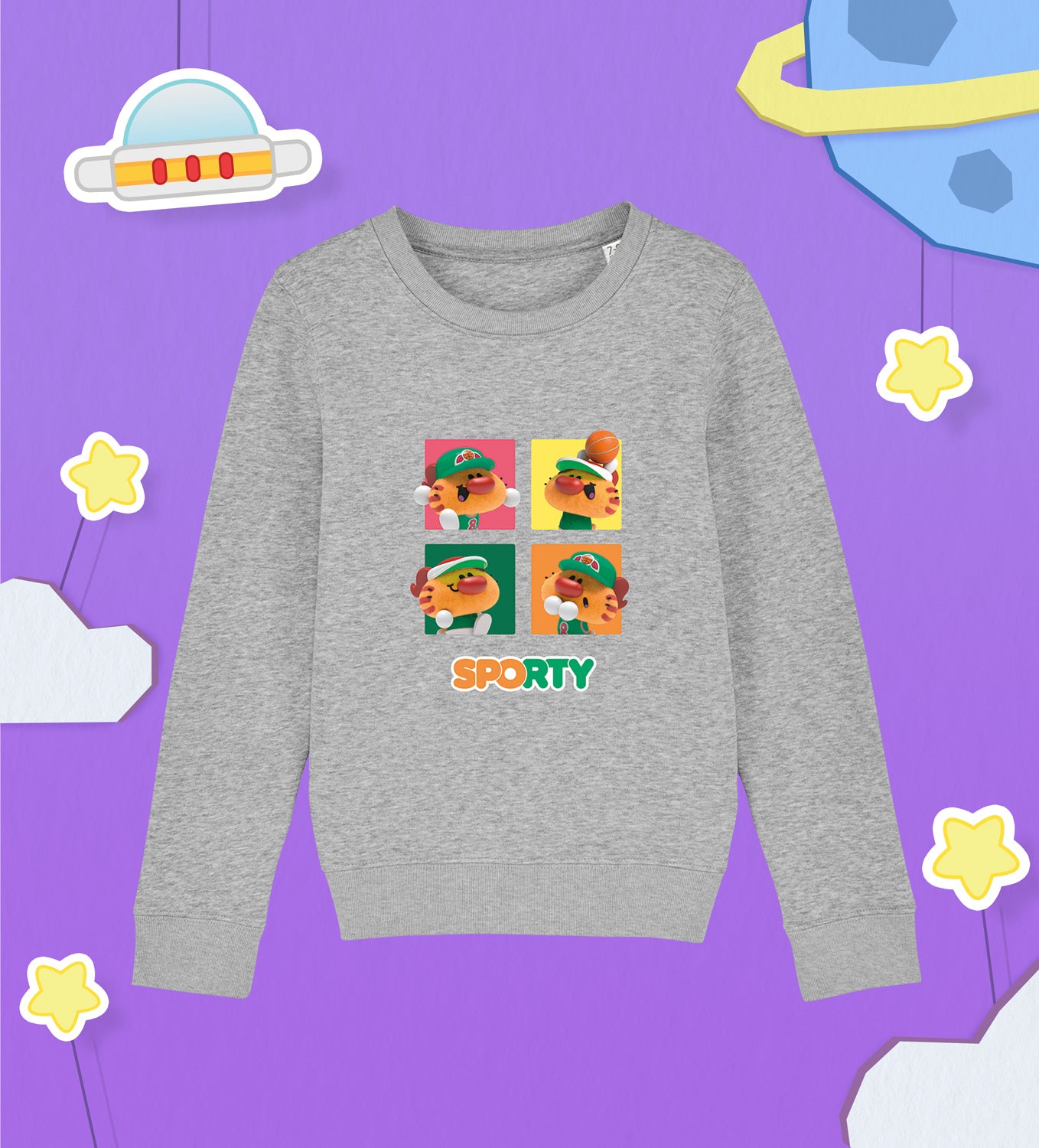 SPORTY prend la pose Sweat-Shirt Coton Enfant