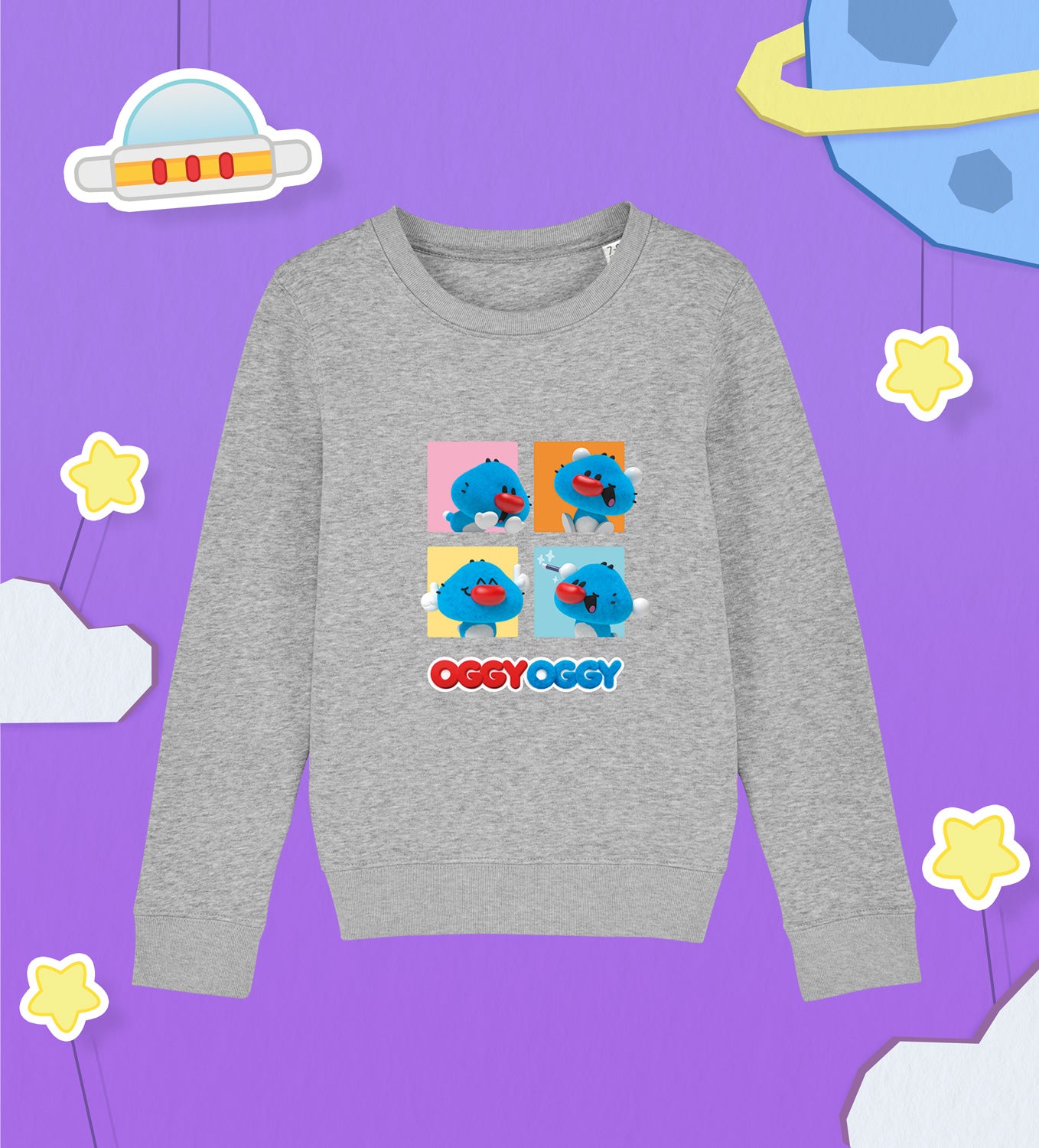OGGY OGGY strikes a pose Kids Cotton Sweatshirt