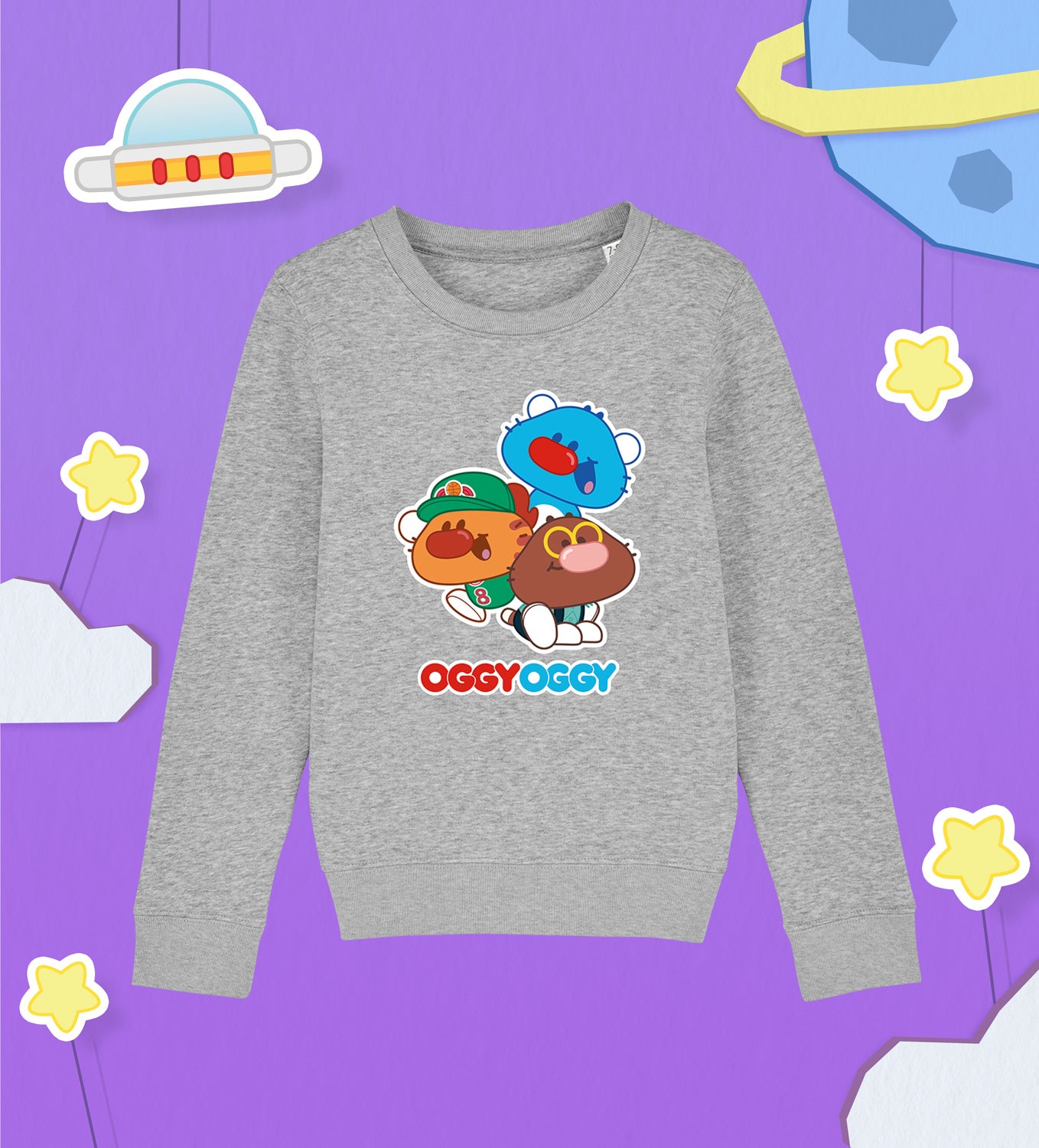 OGGY OGGY, SPORTY and MALLOW Kids Cotton Sweatshirt