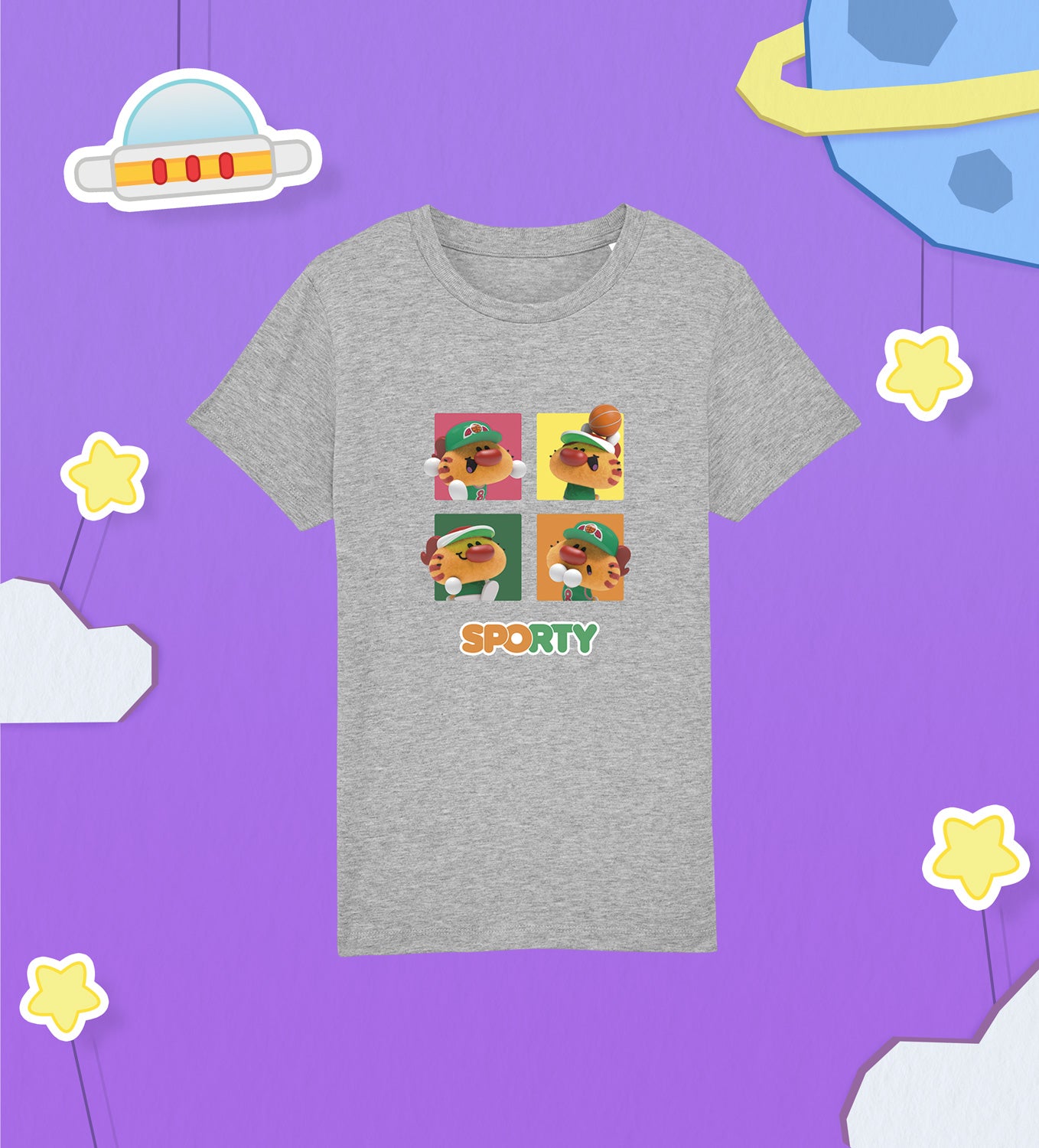 SPORTY strikes a pose Children's Cotton T-shirt