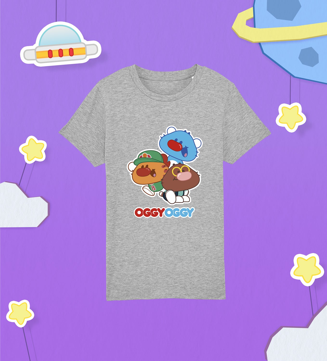 OGGY OGGY, SPORTY AND MALLOW Cotton T-Shirt Child