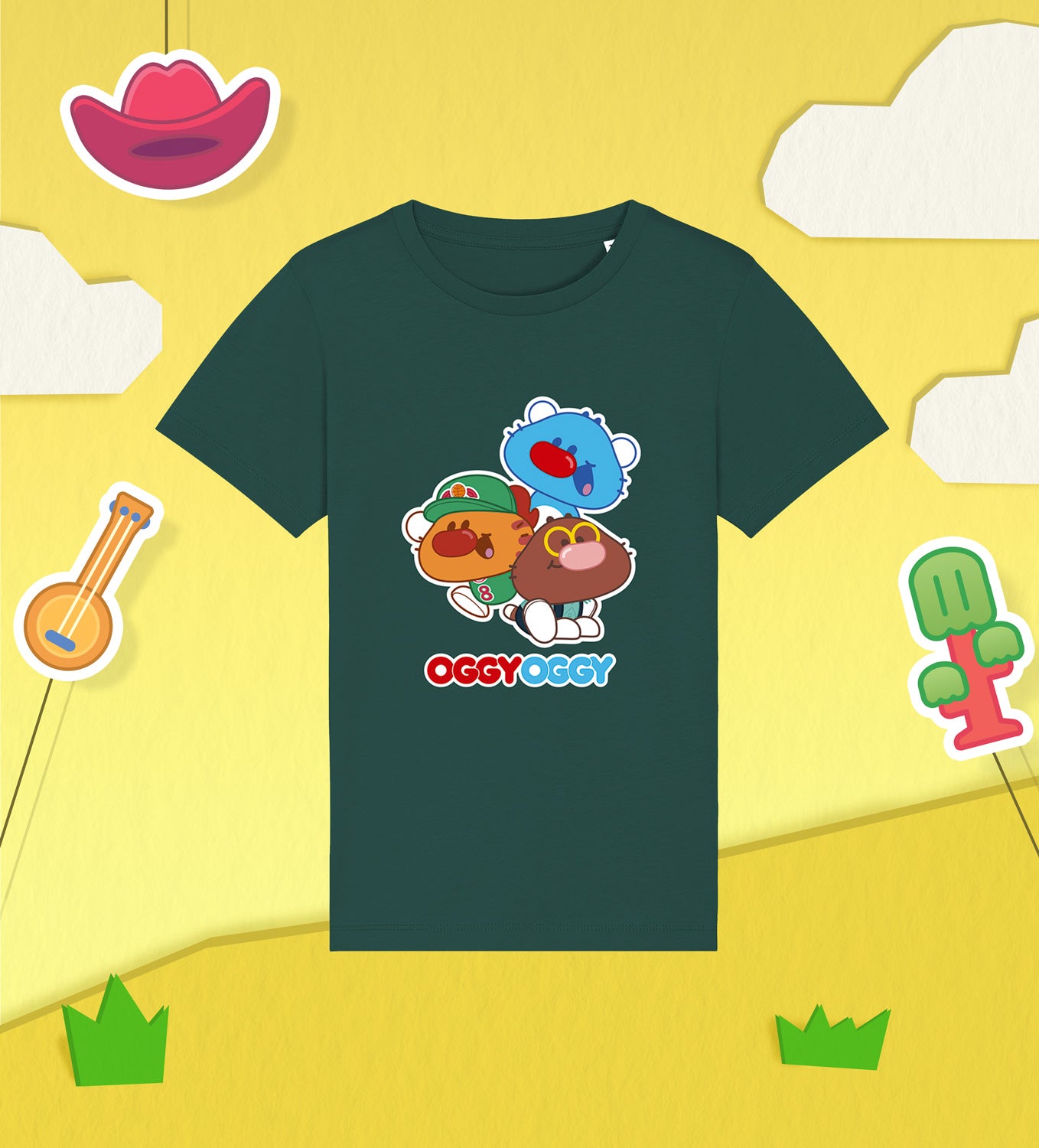 OGGY OGGY, SPORTY AND MALLOW Cotton T-Shirt Child
