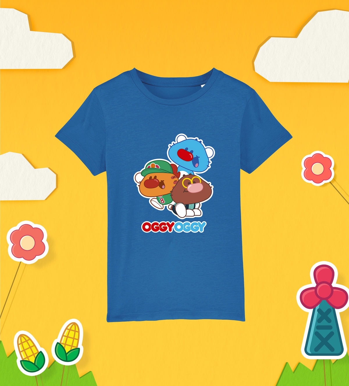 OGGY OGGY, SPORTY ET MALLOW T-shirt Coton Enfant