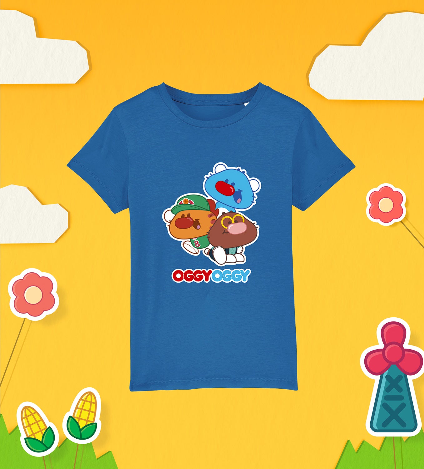 OGGY OGGY, SPORTY AND MALLOW Cotton T-Shirt Child