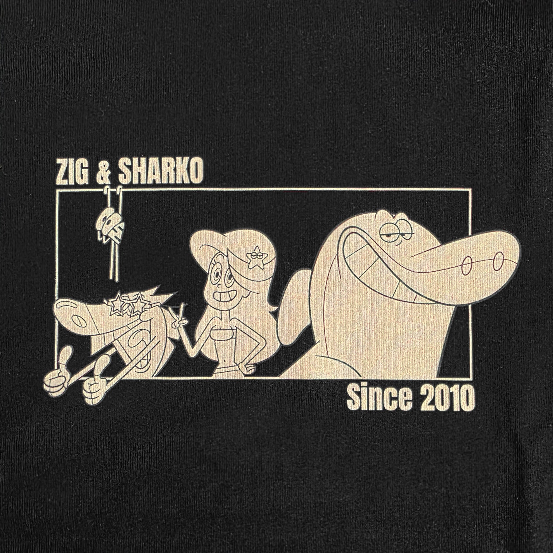 ZIG & SHARKO Noir T-shirt Coton Adulte