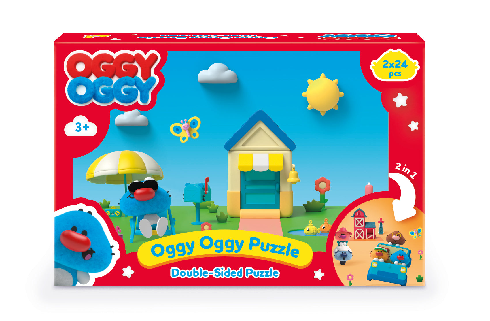 OGGY OGGY Puzzle Recto Verso 24 pièces