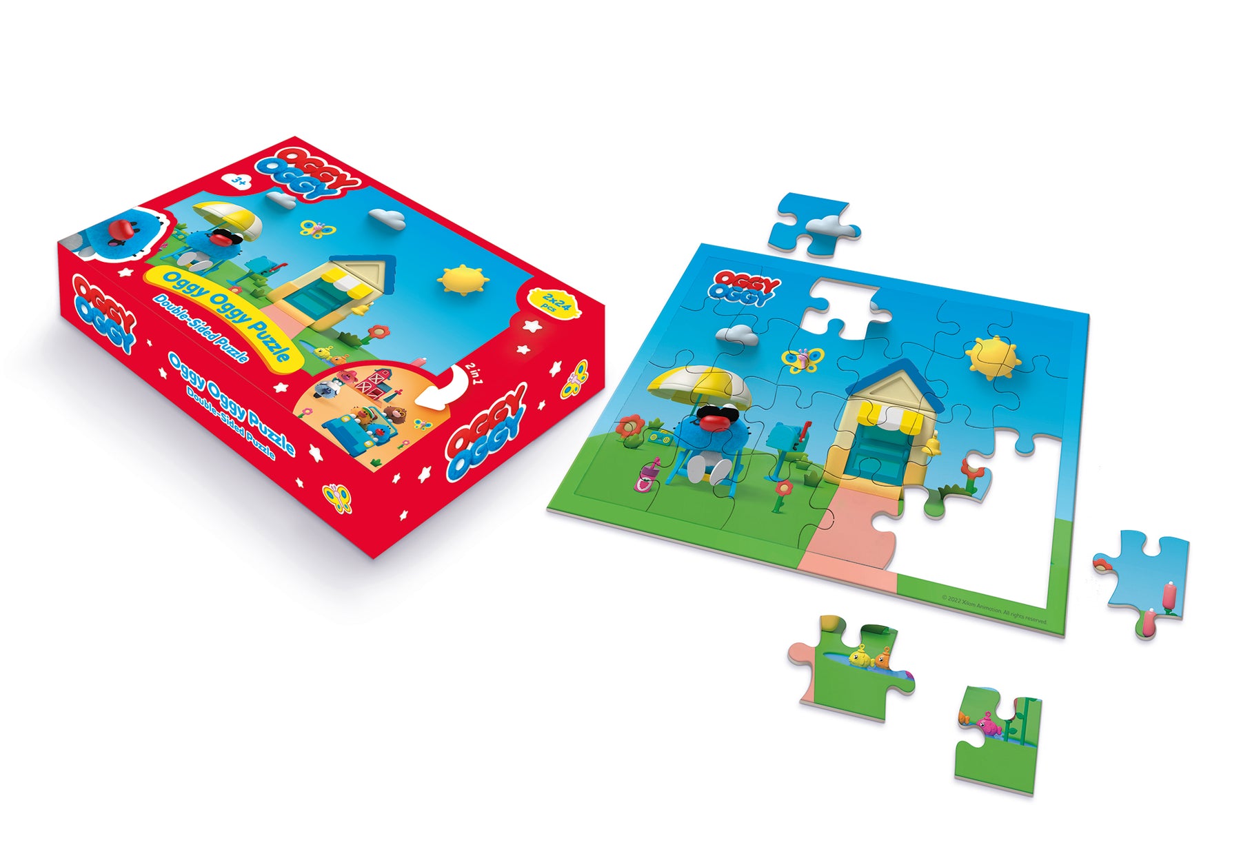 OGGY OGGY Puzzle Recto Verso 24 pièces