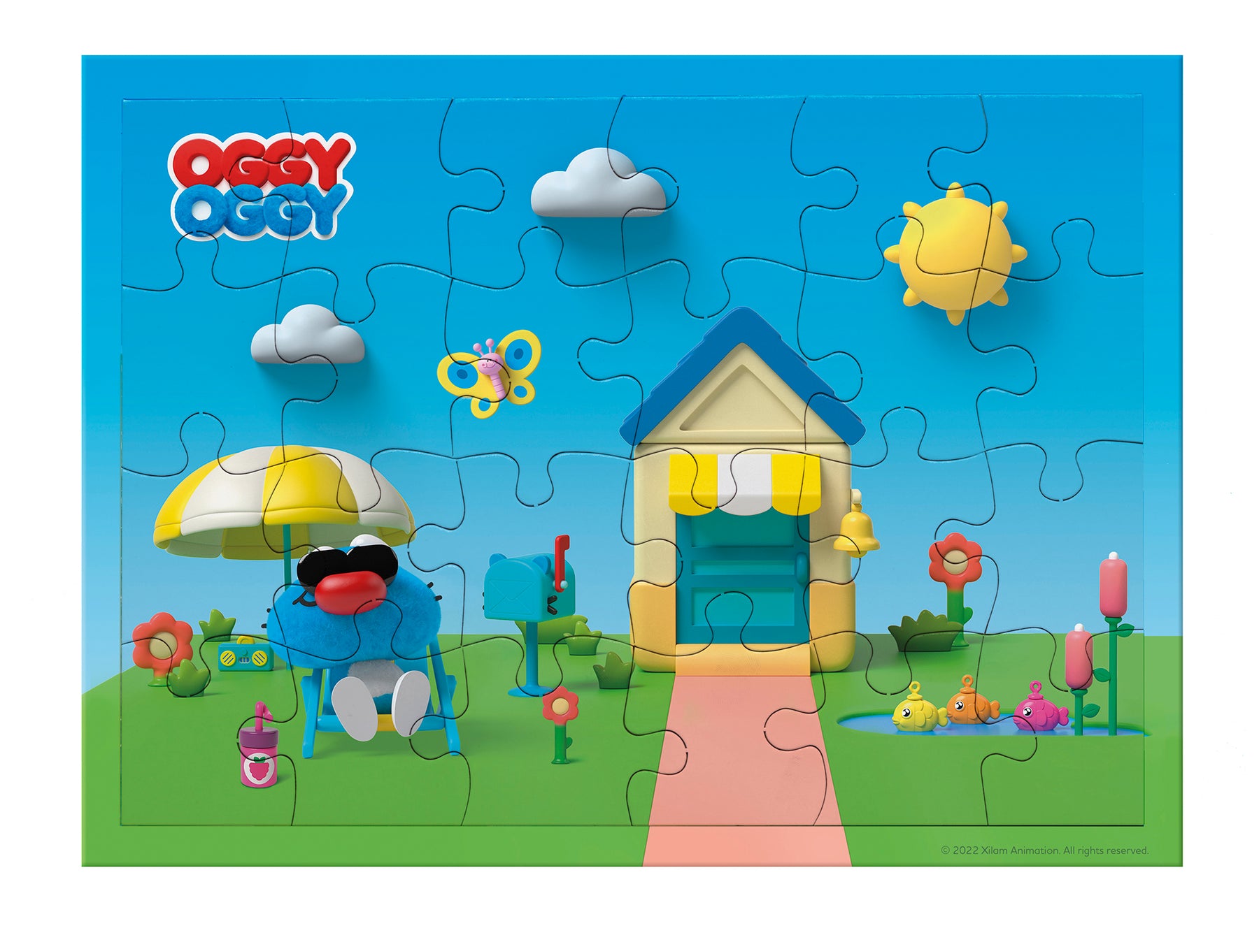 OGGY OGGY Puzzle Recto Verso 24 pièces