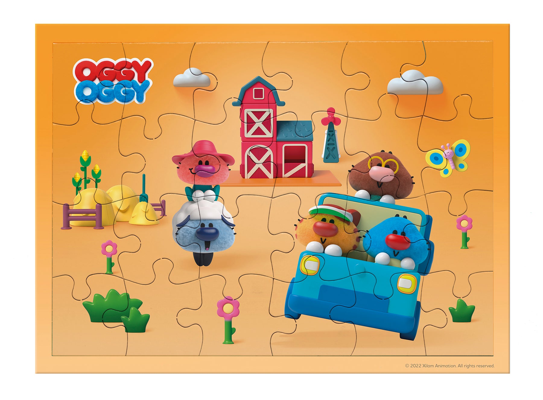 OGGY OGGY Puzzle Recto Verso 24 pièces