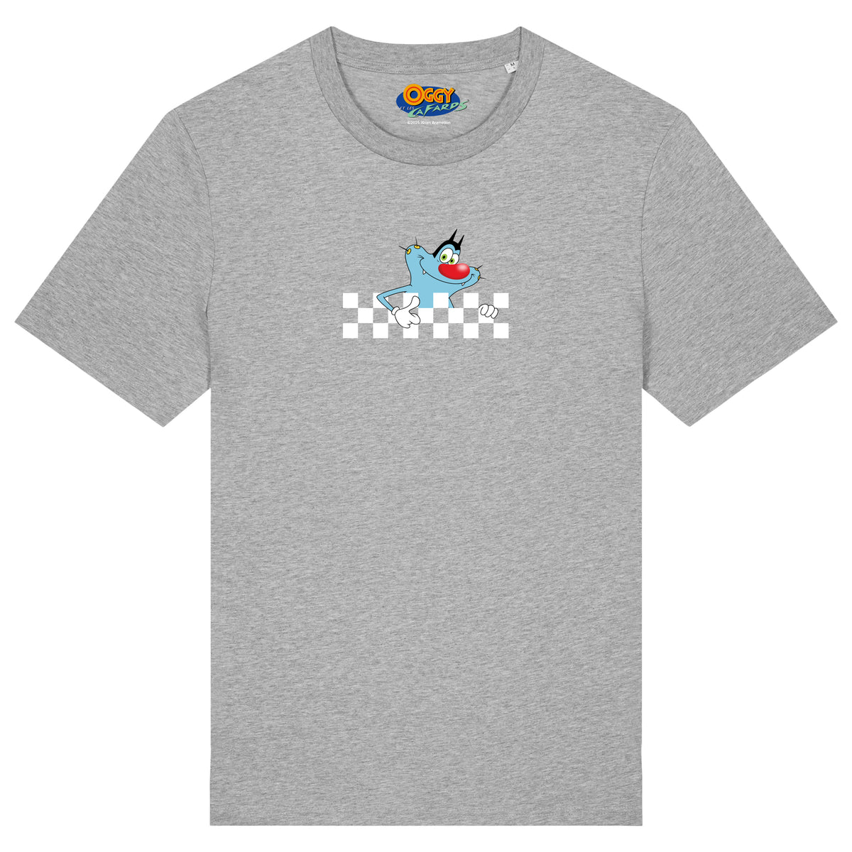 OGGY ET LES CAFARDS Heather Grey T-shirt Coton Adulte