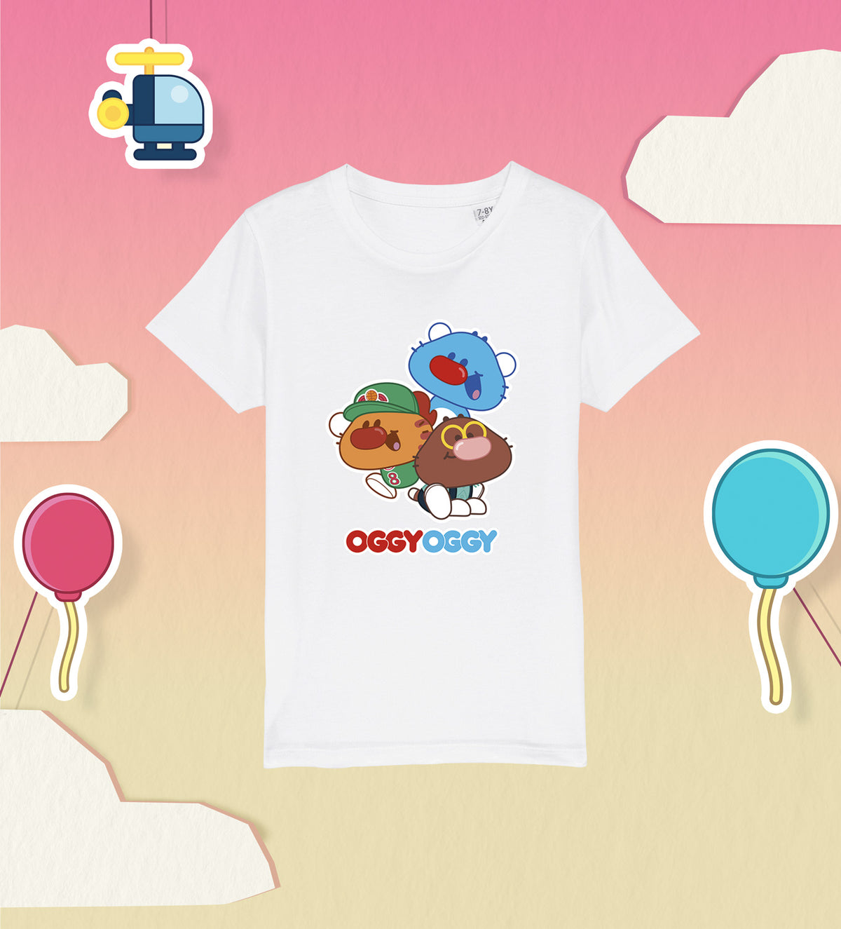 OGGY OGGY, SPORTY AND MALLOW Cotton T-Shirt Child