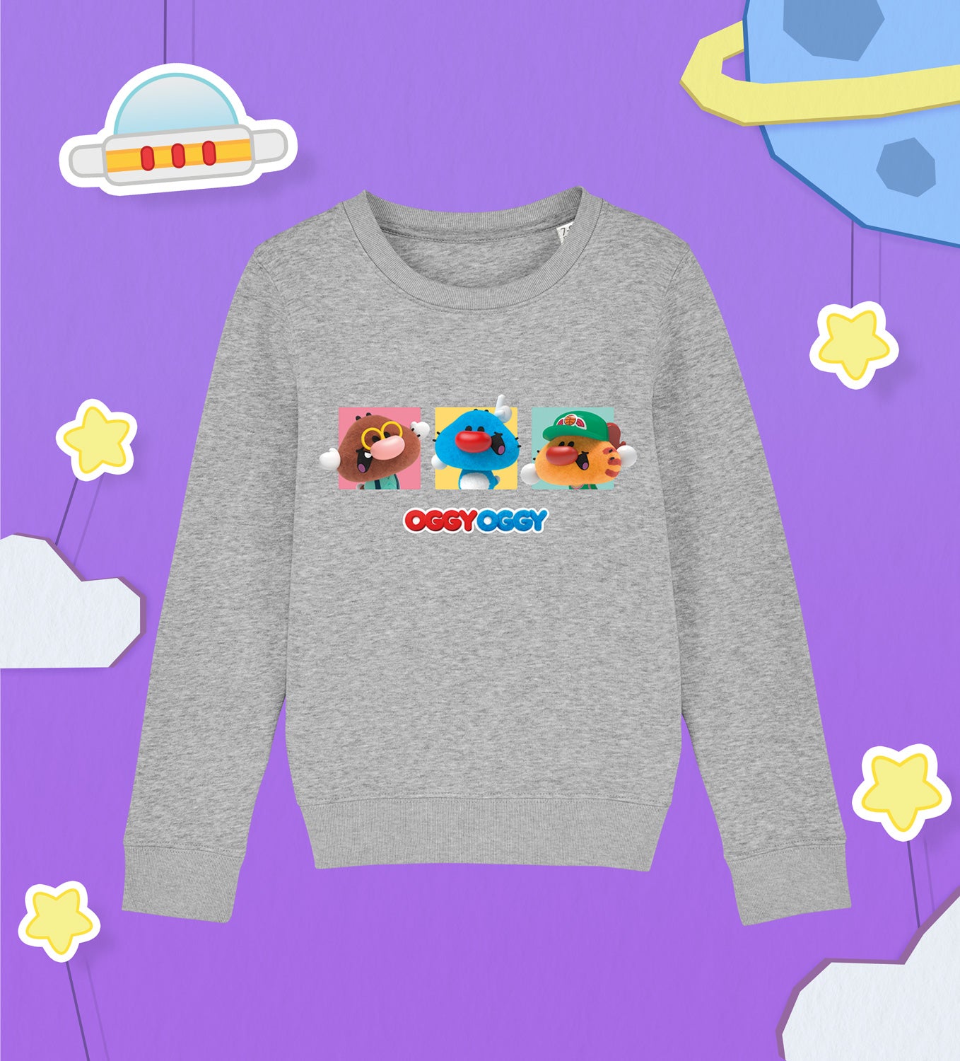 OGGY OGGY and his friends Kids Cotton Sweatshirt 